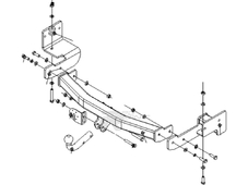 Bosal 4166A Фаркоп для Mitsubishi Pajero Sport II c 2008-2016, Mitsubishi Pajero Sport III c 2016 -