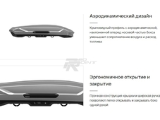 Thule Бокс на крышу Motion 3 XXL Low - Размер: 232x92x37 см. (черныйглянец)