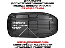 APEX Автобокс APEX 380 - обьём 380 литров / размер 159 х 79 х 43 см / серый матовый
