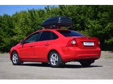 PT Group Автобокс Turino compact - обьём 360 литров / размер 141 х 78 х 40 см / чёрный матовый